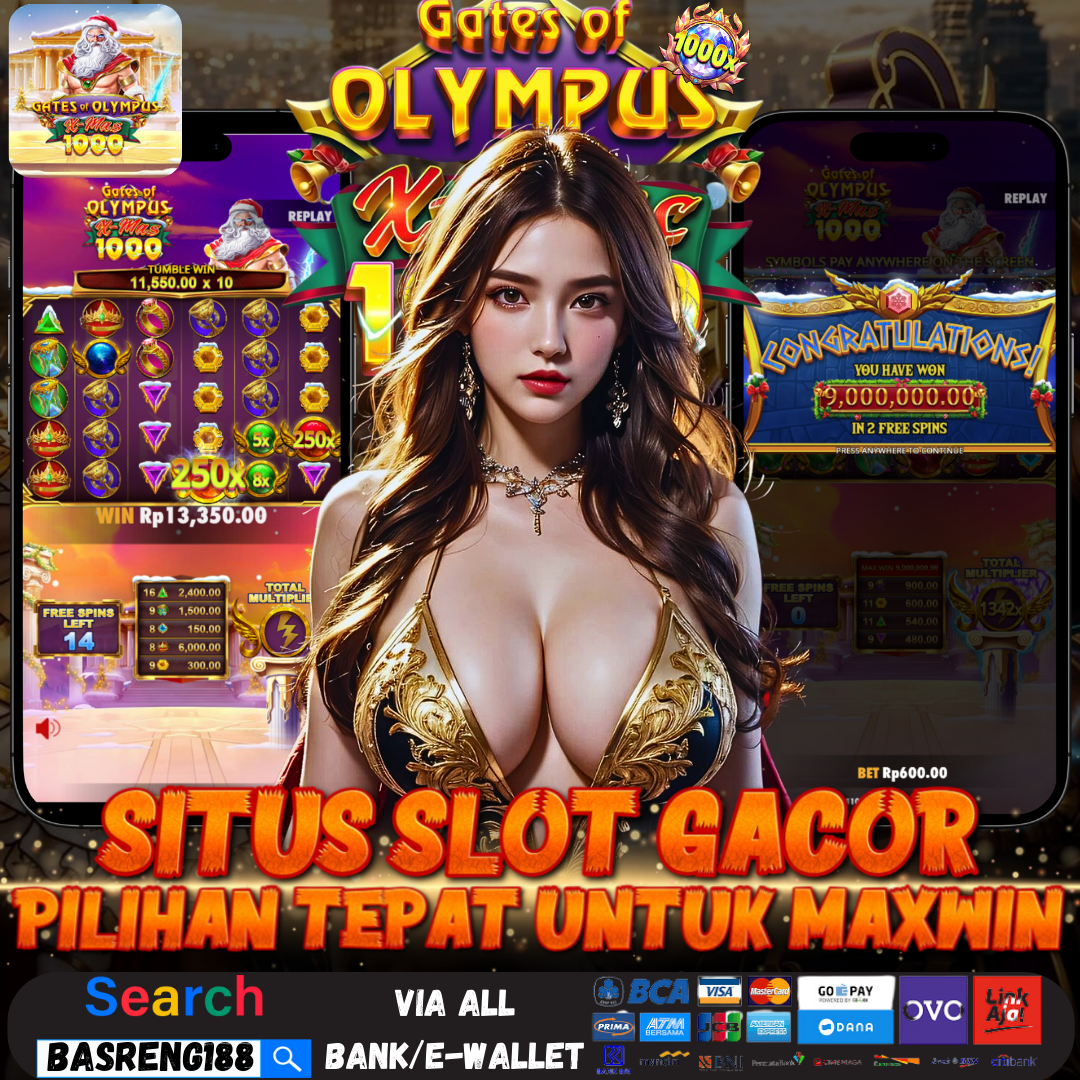 Ilustrasi mesin slot online modern dengan fitur bonus menarik